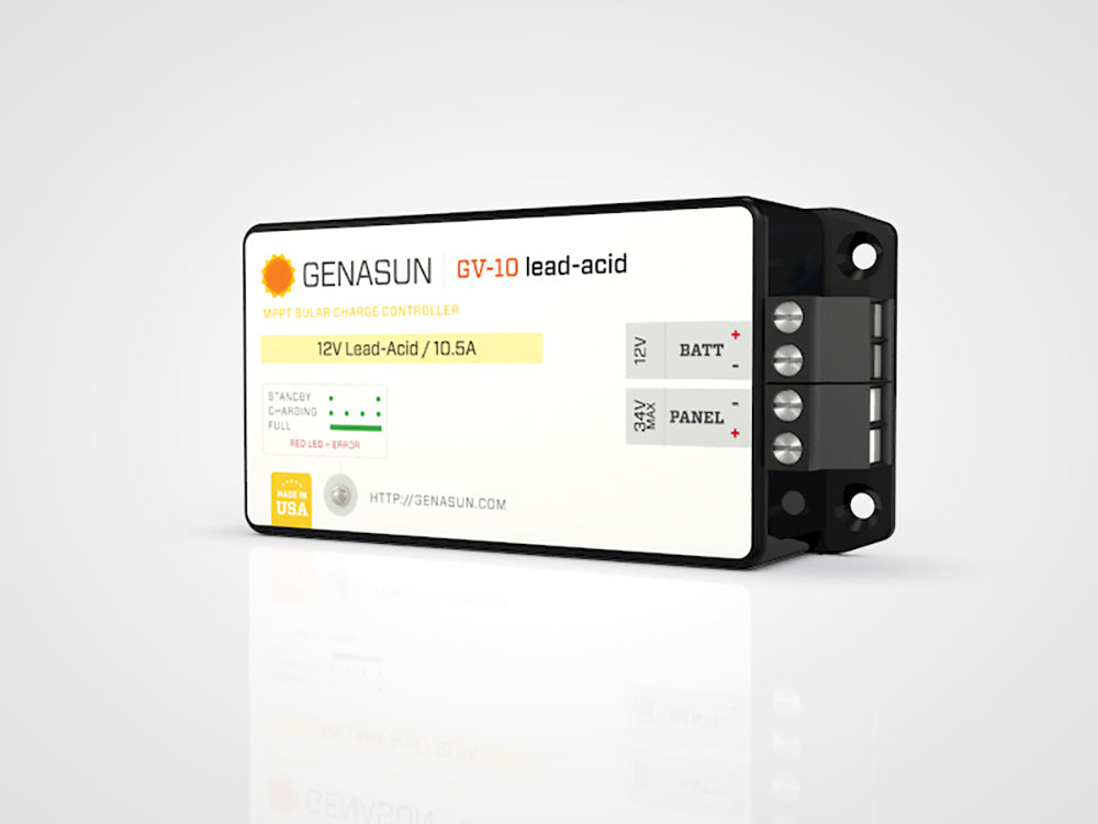 Genasun GV-10 Lead-Acid 12 Volt MPPT with Genasun Overdrive