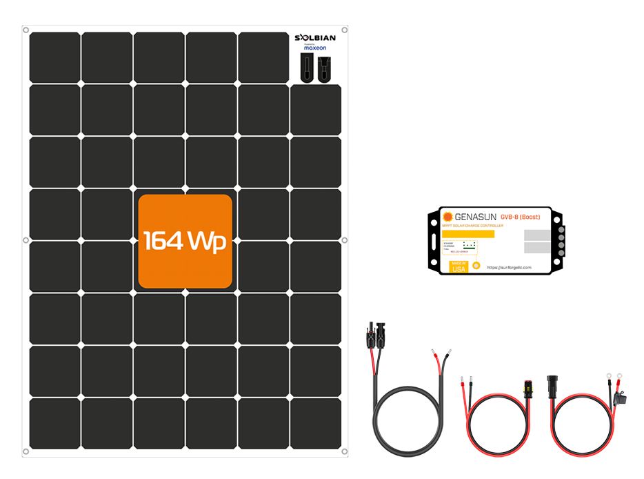 SunBender kit L 164 Watt 4S LiFePO4 14.2 volt