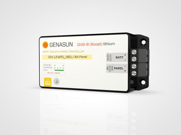 Genasun GVB-8 Lithium 60-62V Custom Voltage MPPT