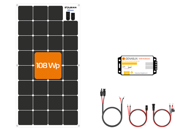 SunBender kit M 108 Watt 4S LiFePO4 14.2 volt