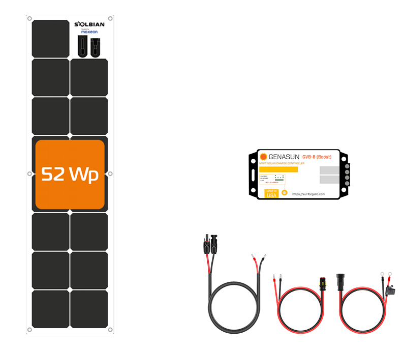 SunBender kit S 52 Watt 12 volt lead acid